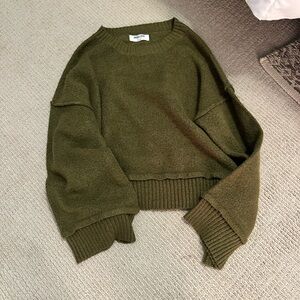 Double Zero Forest Green Crew Neck Sweater